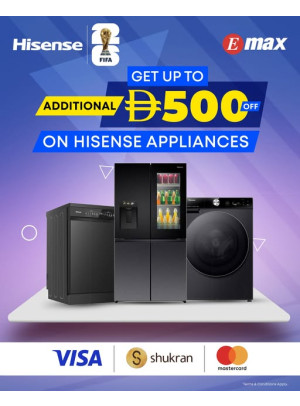 Get Up To AED 500 Additional OFF On Hisense Appliances
